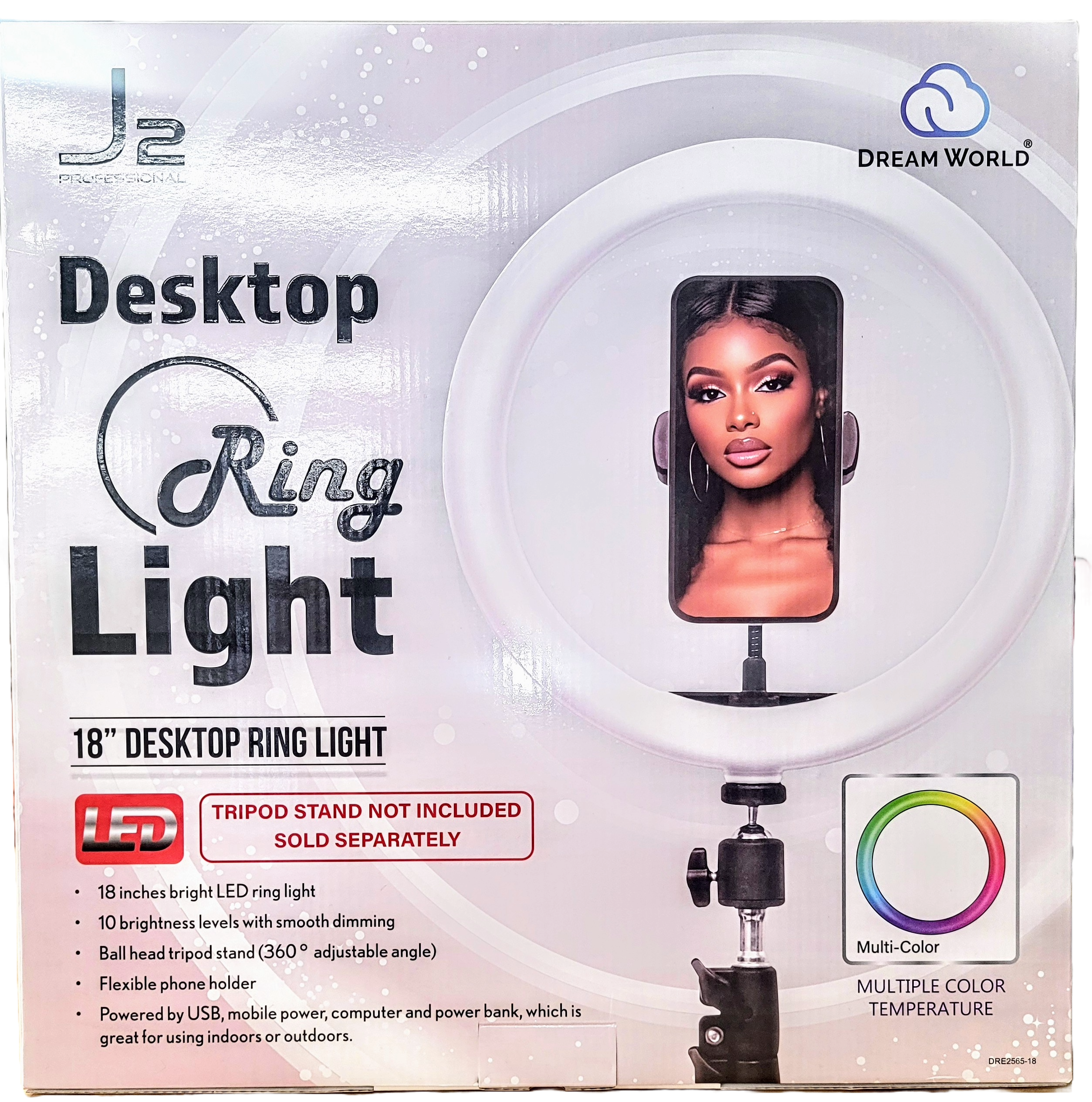 J2 PROFESSIONAL 18" Desktop Ring Light