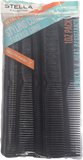 Stella Collection Clipper Cutting Tapered Comb 1 Dozen Pack