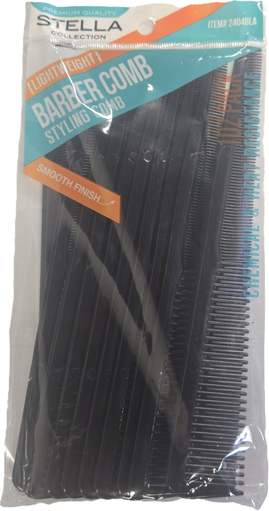 Stella Collection Clipper Styling Comb 1 Dozen Pack