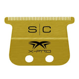 StyleCraft Fixed Gold Titanium X-Pro Wide Replacement Trimmer Blade w/ Black Diamond DLC The One Cutter Set (SC527GB)