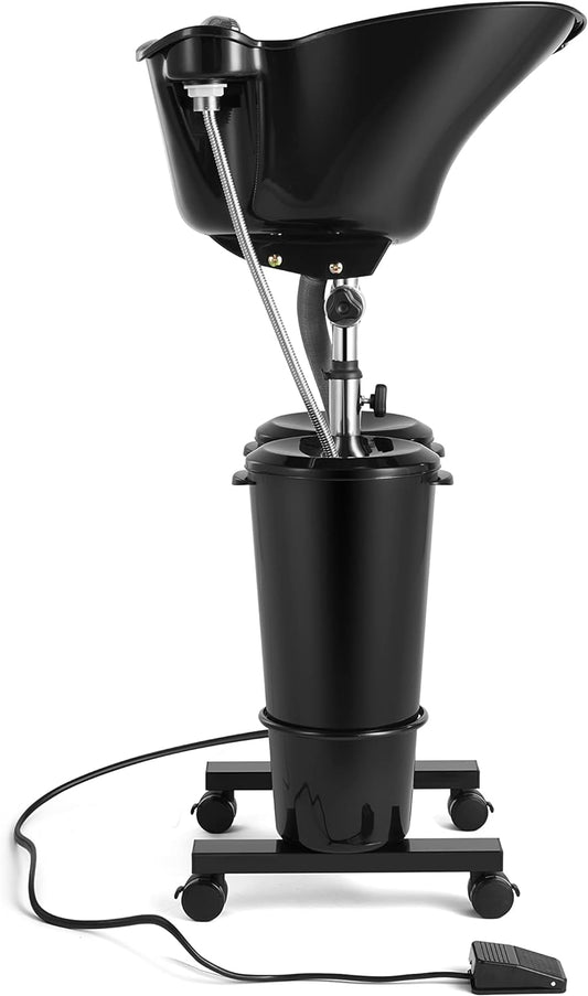 Portable Shampoo Bowl with 2 Water Tanks/Electric Pump