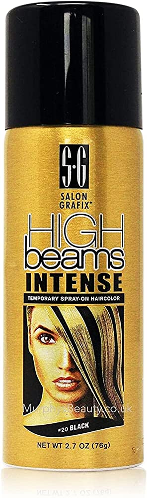 Salon Grafix  High Beams Intense Temporary Hair Color Spray (Black)
