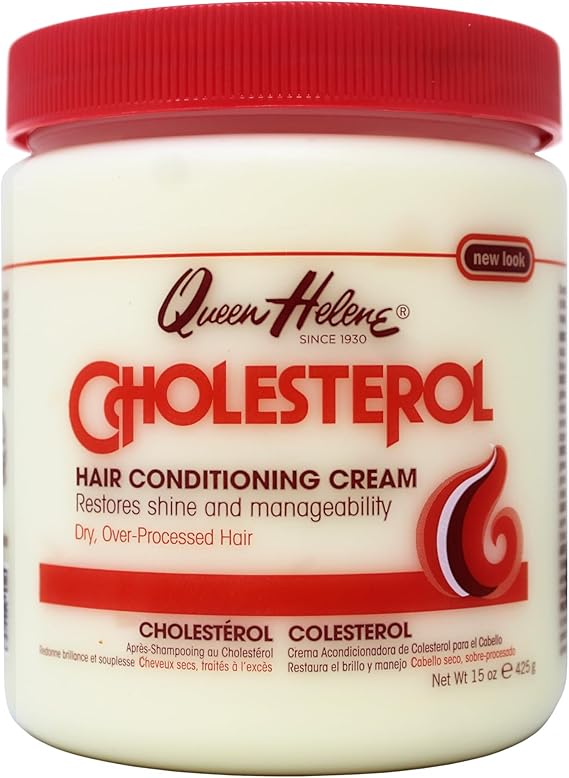 Queen Helene Cholesterol, Hair Conditioning Cream, Restores Shine and Manageability, for Dry, Over-Processed Hair