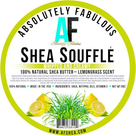 ABSOLUTELY FABULOUS Shea Soufflé Shea Butter (Lemongrass) 8 oz