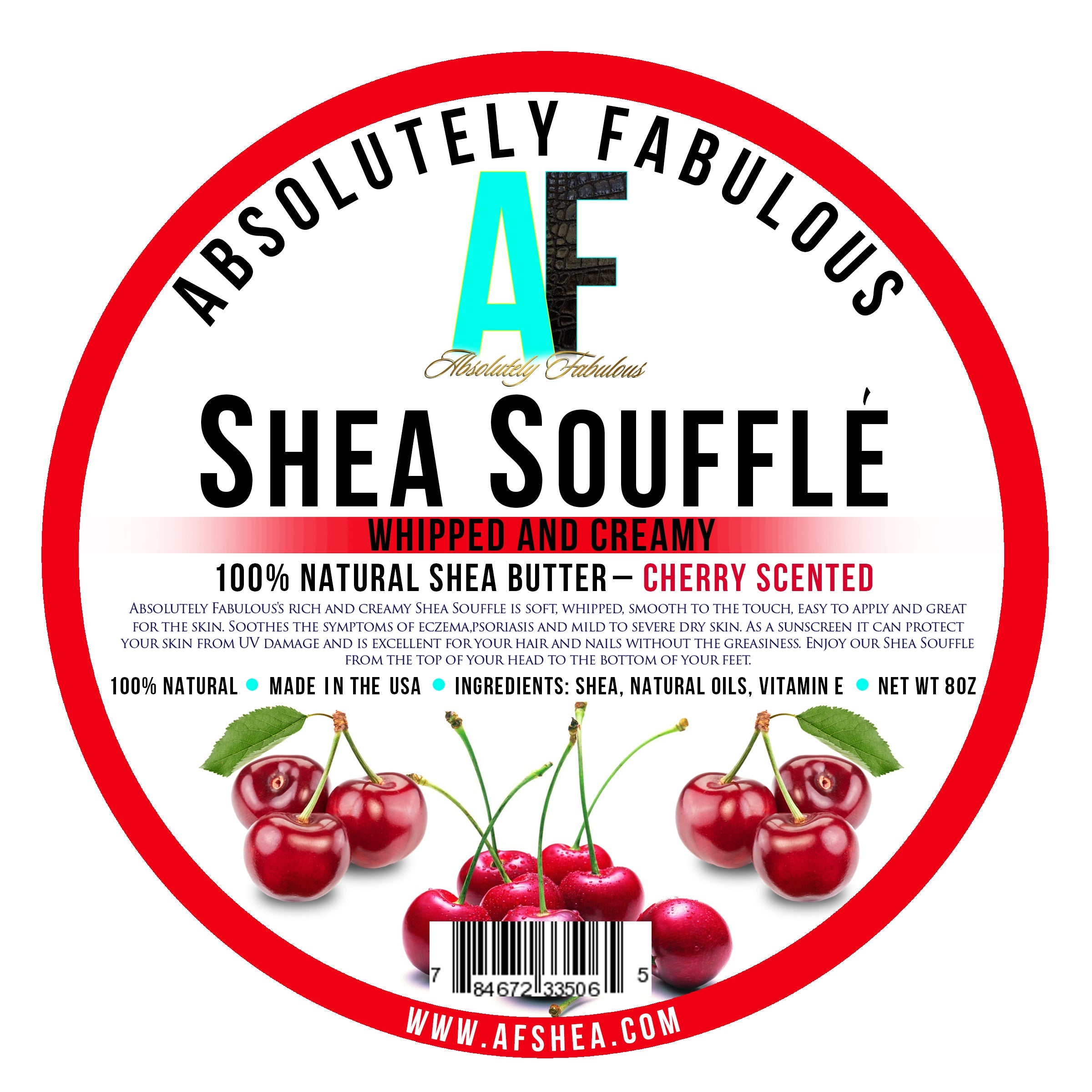 ABSOLUTELY FABULOUS Shea Soufflé Shea Butter (Cherry) 8 oz