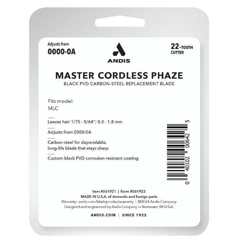 ANDIS Master Cordless Phaze Clipper Blade