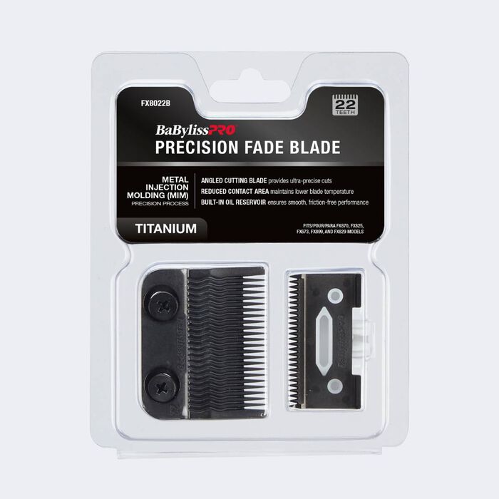 BABYLISS PRO Black Titanium Metal-Injection Molded (MIM) Precision Fade Blade