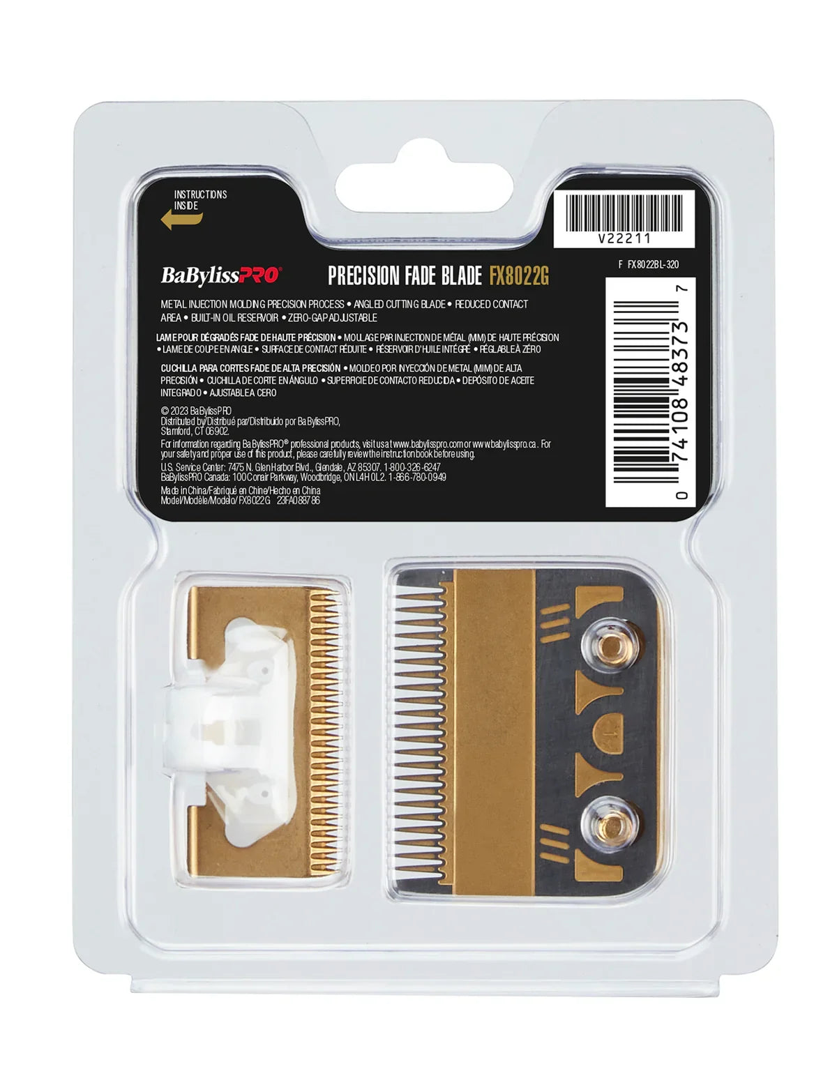 BABYLISSPRO Precision Fade Blade (Gold)
