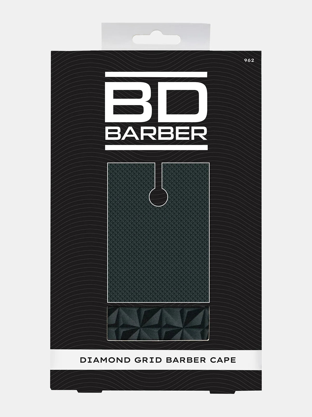 BETTY DAIN Diamond Grid Barber Cape