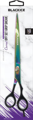 BLACK ICE Curved Off Set Grip Holo & Black 10" Shear