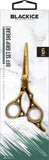 BLACK ICE Off Set Grip 5" Stylish Gold Shear