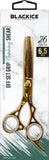 BLACK ICE Off Set Grip 6.5" Stylish Gold Thinning Shear