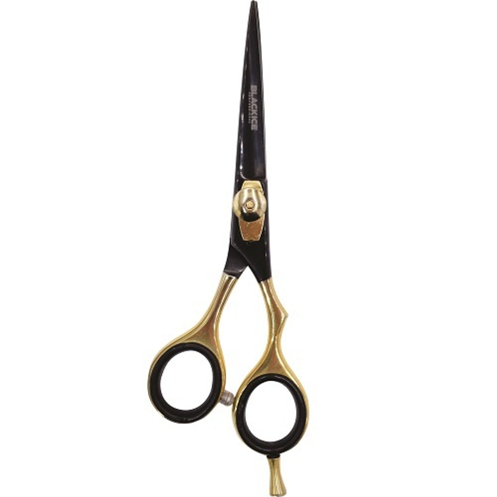 BLACK ICE Stylish Off Set Grip Gold & Black 5.5" Shear