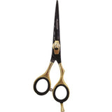 BLACK ICE Stylish Off Set Grip Gold & Black 5.5" Shear
