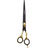 BLACK ICE Stylish Off Set Grip Gold & Black 7.5" Shear