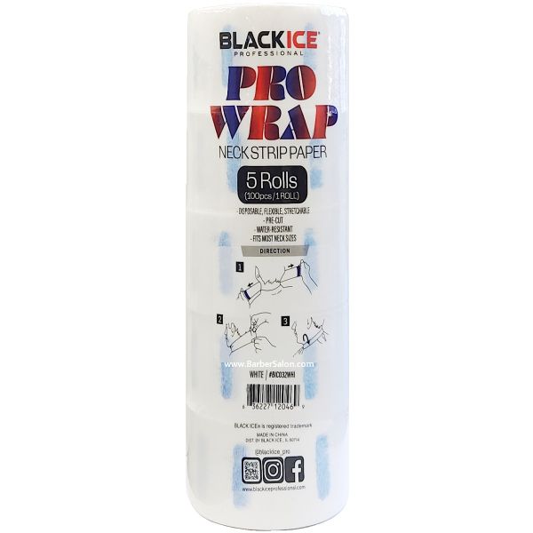 Black Ice Neck Strip Paper