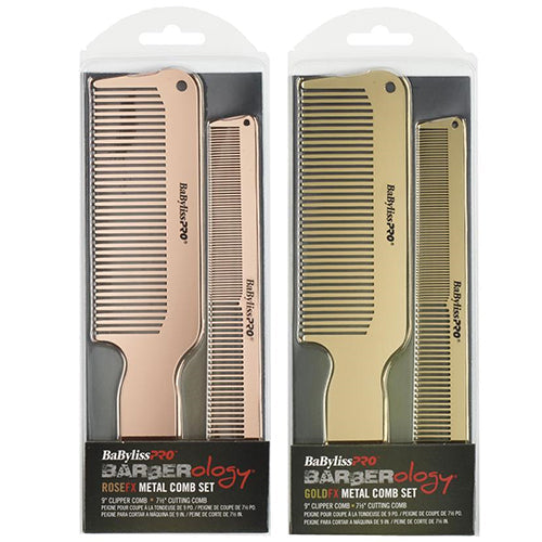 BabylissPro FX Metal Comb Set (2 Finishes)