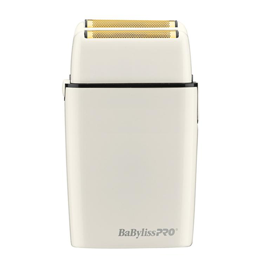 BaBylissPRO FX02 Metal Double Foil Cordless Shaver (White)