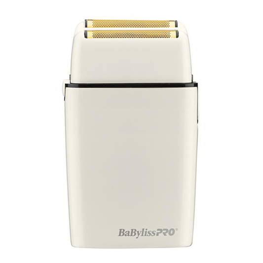 BaBylissPRO FX02 Metal Double Foil Cordless Shaver (White)
