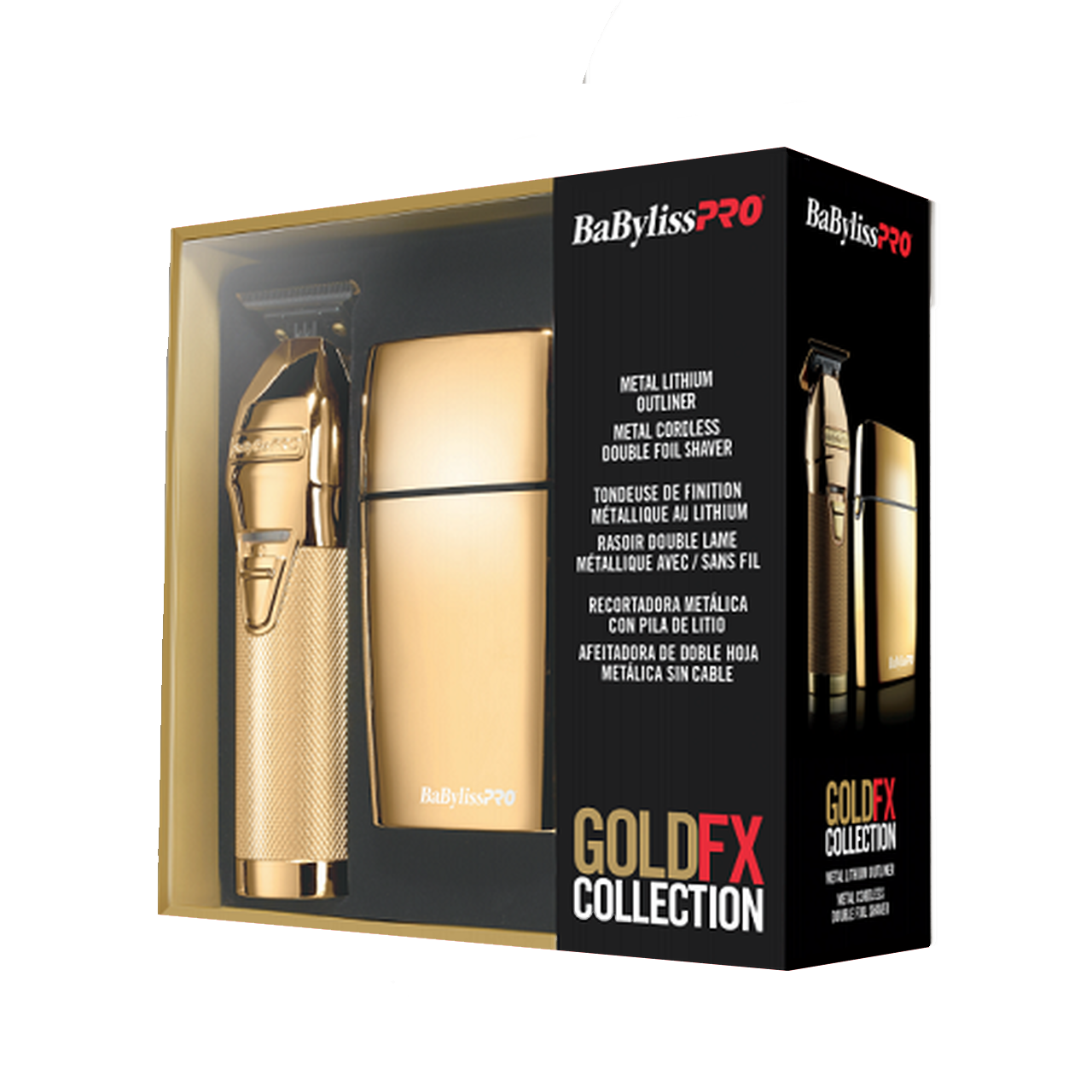 BaByliss PRO GoldFX Collection Combo - FX787G Trimmer & FXFS2G Shaver