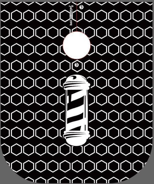 Barberpro Cape - Barbershop Black/White Hexagon #11