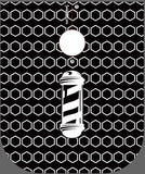 Barberpro Cape - Barbershop Black/White Hexagon #11