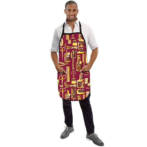 Betty Dain Gold & Burgundy Limited Edition Vintage Apron