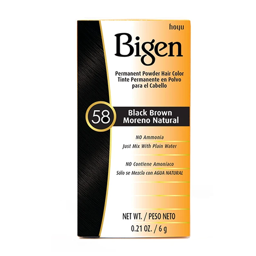 Bigen Permanent Hair Color (58 - Black Brown)