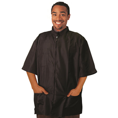Black Ice Barber Jacket Black Size