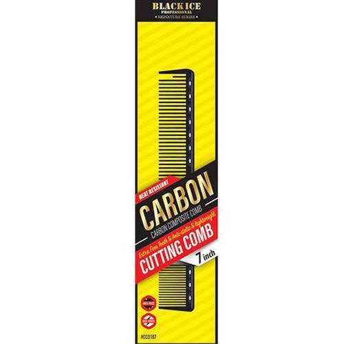 Black Ice Carbon Combs 7" Cutting Comb