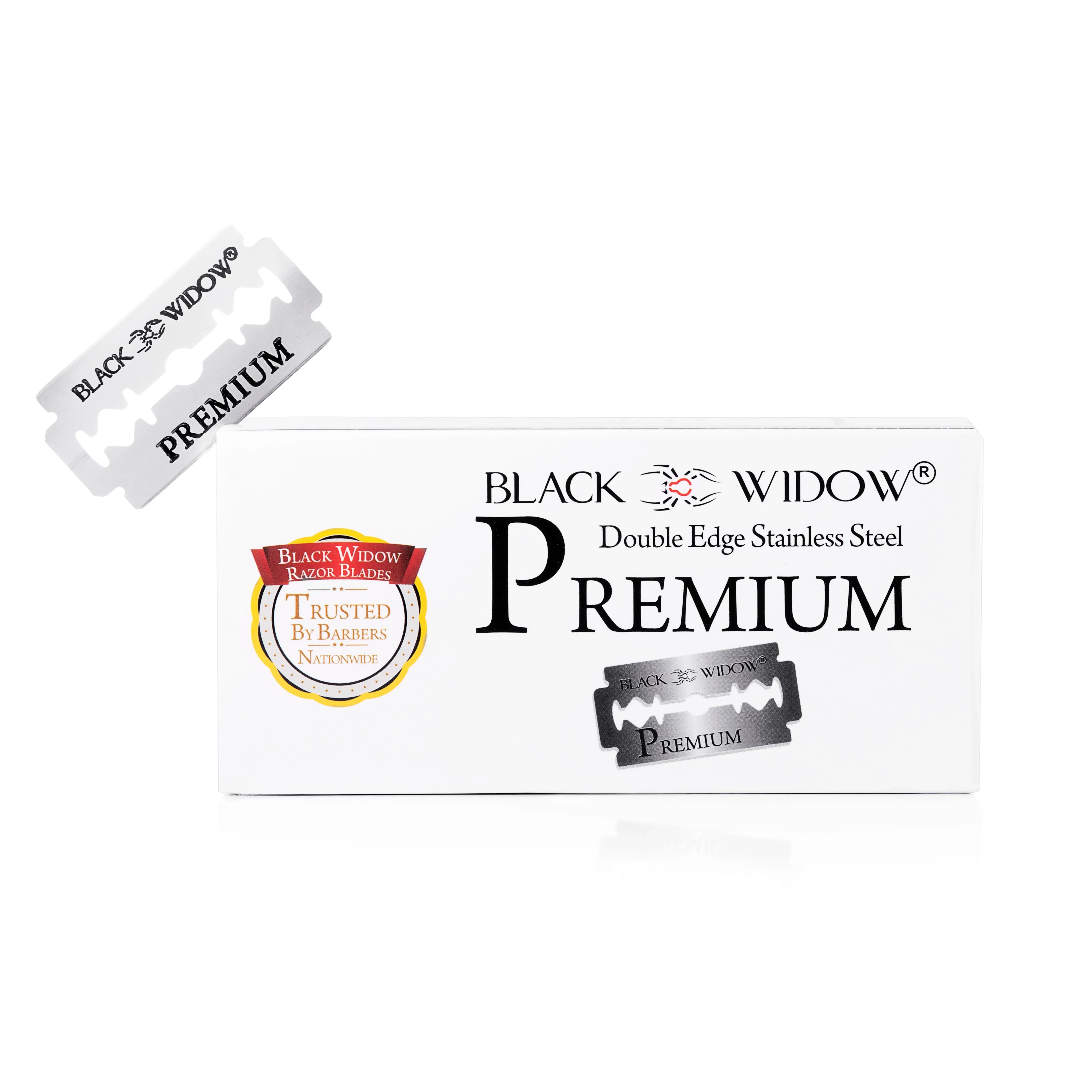 BLACK WIDOW Premium Double Edge Razor Blades