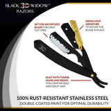 BLACK WIDOW Executive Brand Straight Razor