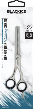 BLACK ICE Offset Grip 6.5" Thinning Shear