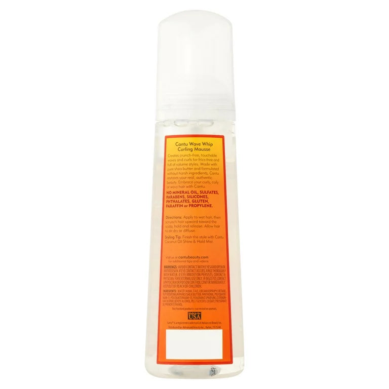 CANTU Wave Whip Curling Mousse 8.4oz