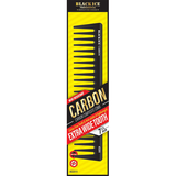 Black Ice Carbon Combs 7.5" Extra Wide-tooth Comb