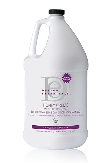 DESIGN ESSENTIALS Honey Creme Moisture Retention Detangling Conditioning Shampoo Gallon