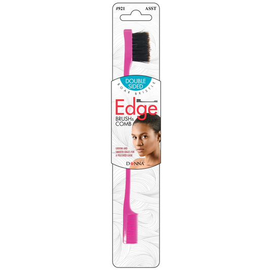 DONNA Double-Sided Edge Brush & Comb