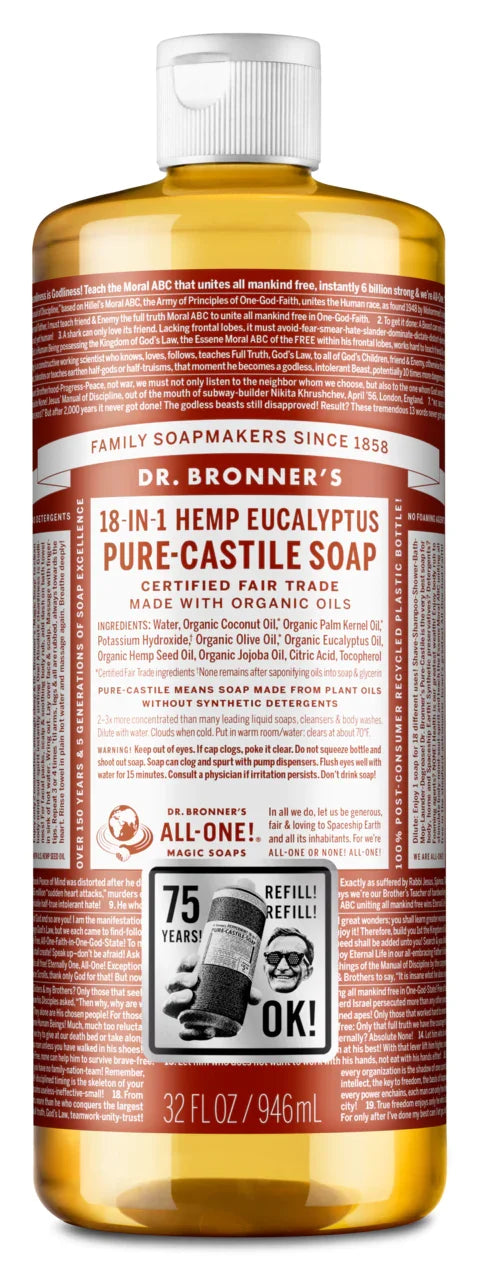 Dr. Bronner's Liquid Castile Soap (32oz)