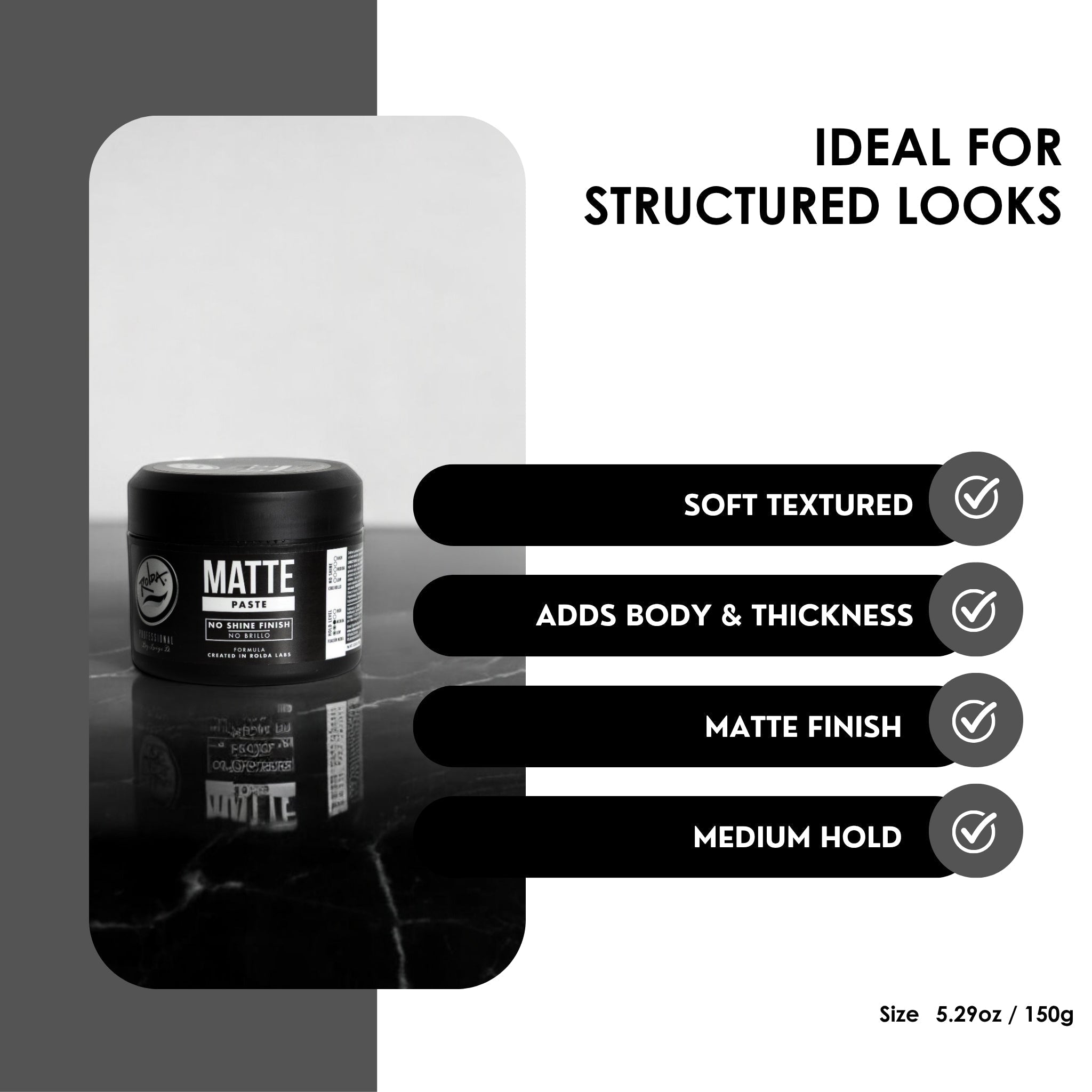 Rolda - Urban Molding Matte Paste Hair for Men