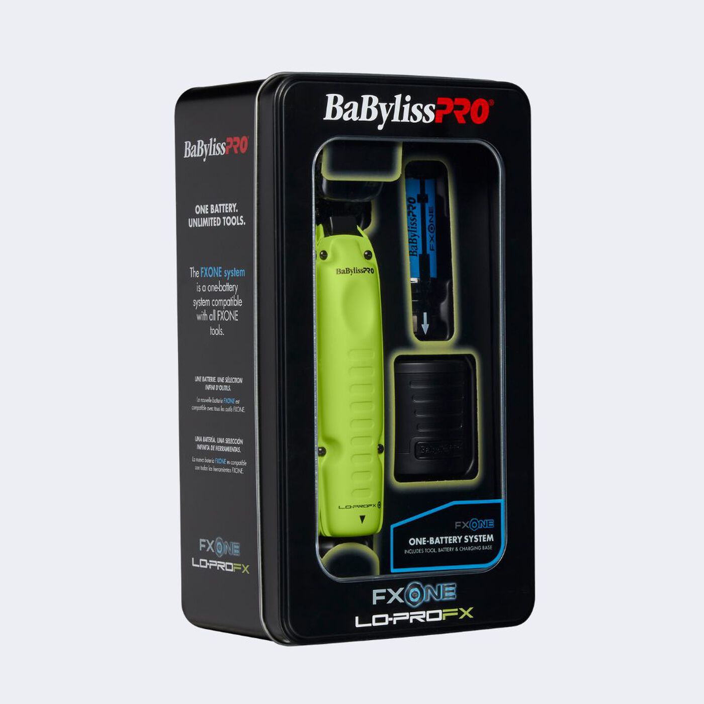 BaBylissPRO® FXONE™ Lo-ProFX Limited Edition Neon Yellow Trimmer (Kit Includes Charging Base & Battery)