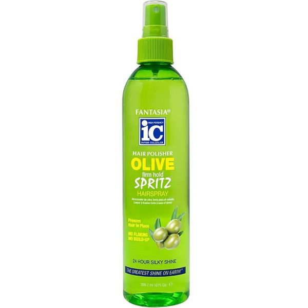Fantasia IC Hair Polisher Olive Firm Hold Spritz