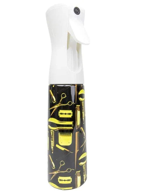 Gold & Black Barber Mist Spray Bottle