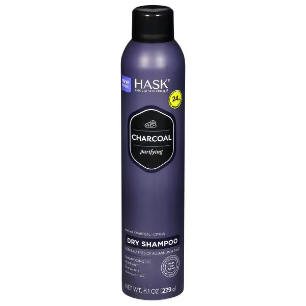 HASK Purifying Dry Shampoo, Aluminum-Free with Charcoal, 8.1oz