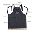 Heavy Weight Waterproof Professional Barber/Salon Apron Cross-Back Strap