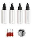 4 Pack 2oz Bottles & Needles