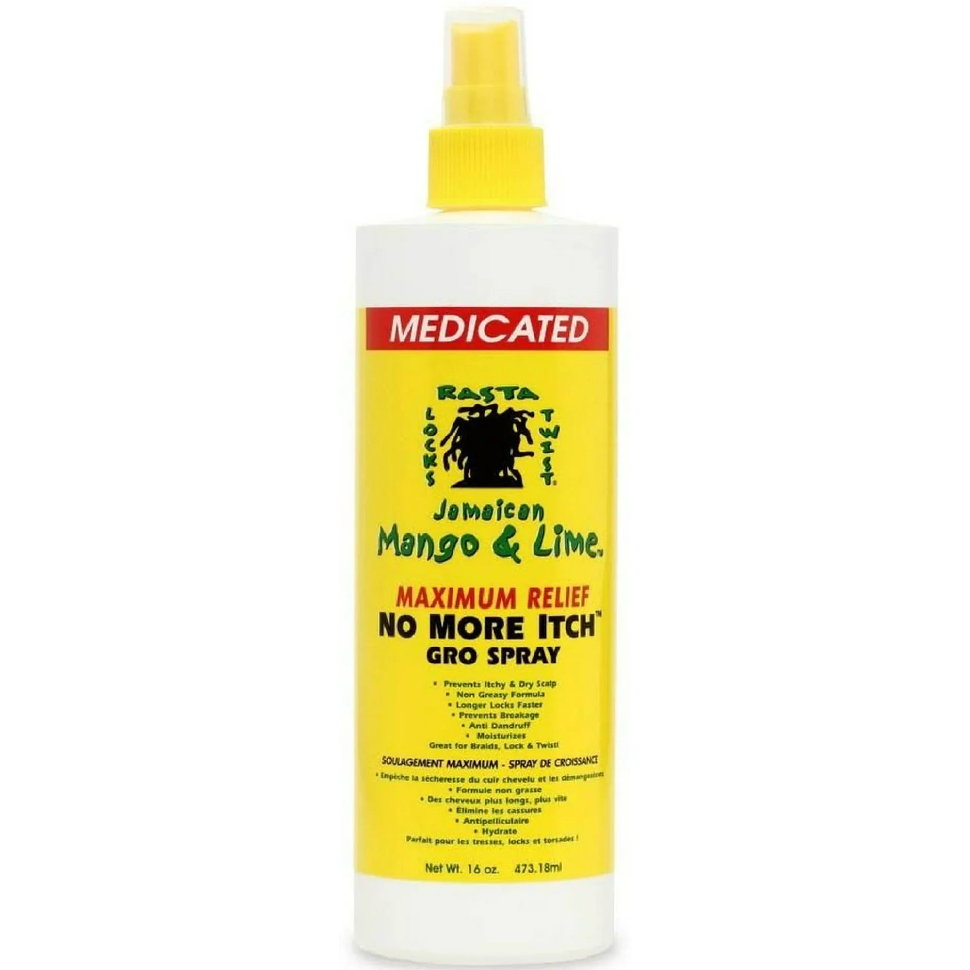 JAMAICAN MANGO & LIME No More Itch Gro Spray 16oz