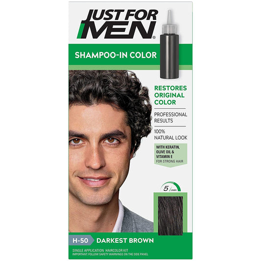 JUST FOR MEN Shampoo-In Color (H-50 Darkest Brown)