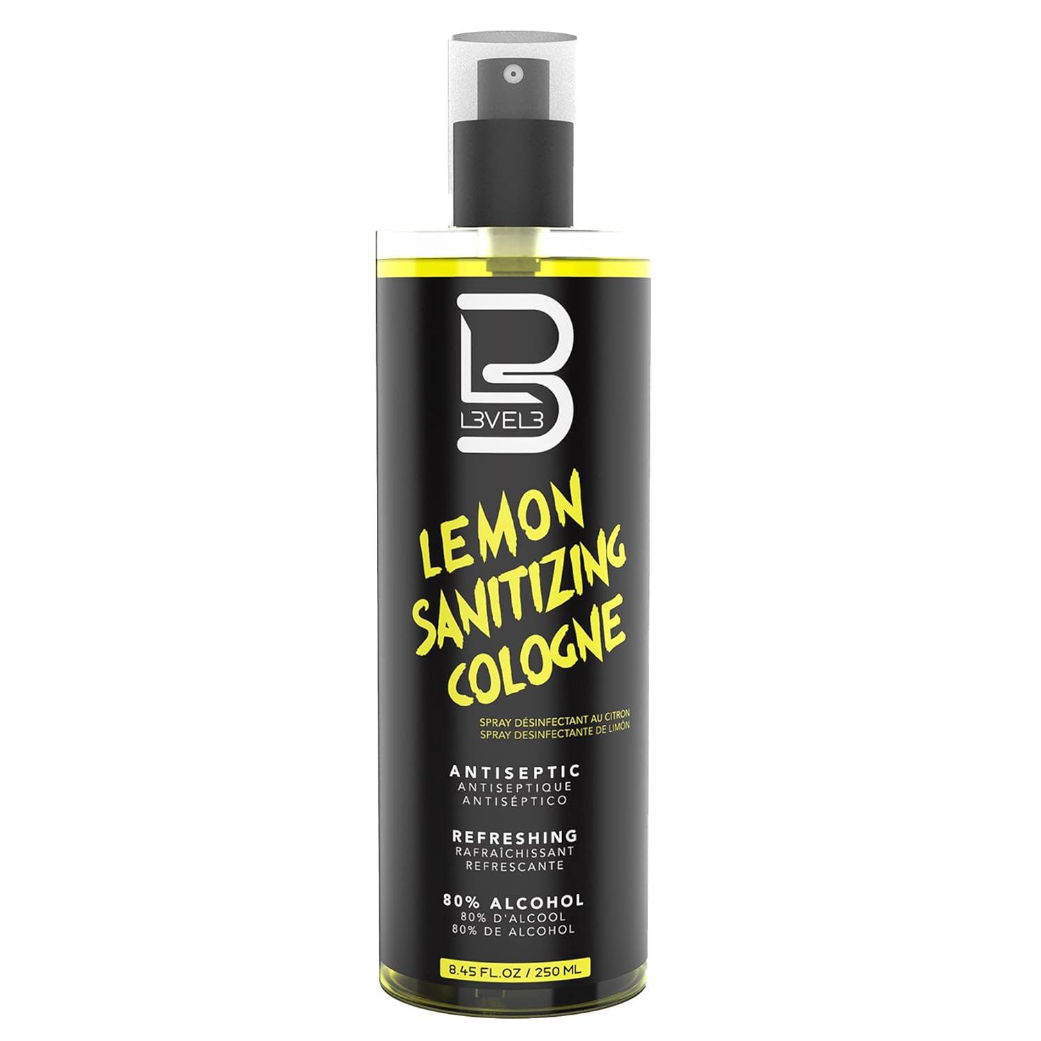 L3VEL3 Lemon Sanitizing Cologne Spray