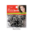 MAGIC COLLECTION Black + White Rubber Bands (300ct)