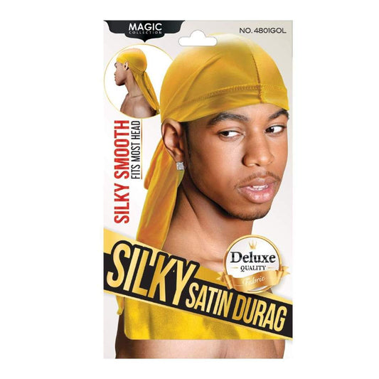 Magic Silky Satin Durag  (Yellow)